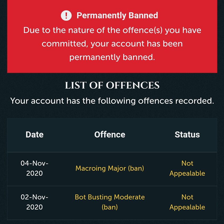 rs banning bots