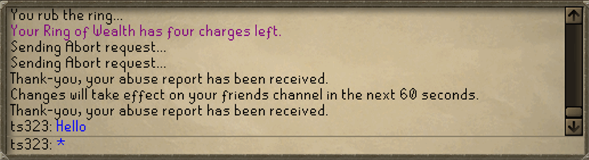 chat interface in osrs